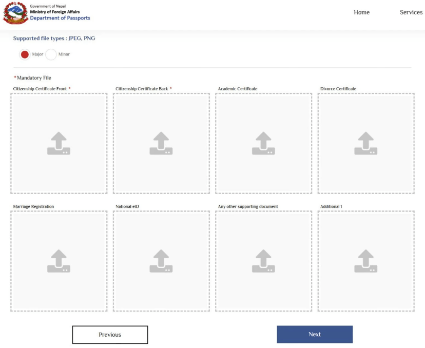 Attach Your Original Documents For E-Passport Attach Your Original Documents For E-Passport