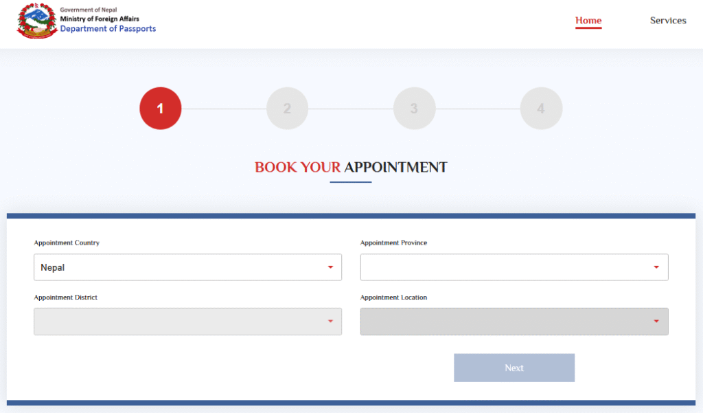 Book Your Appointment For E-Passport Book Your Appointment For E-Passport