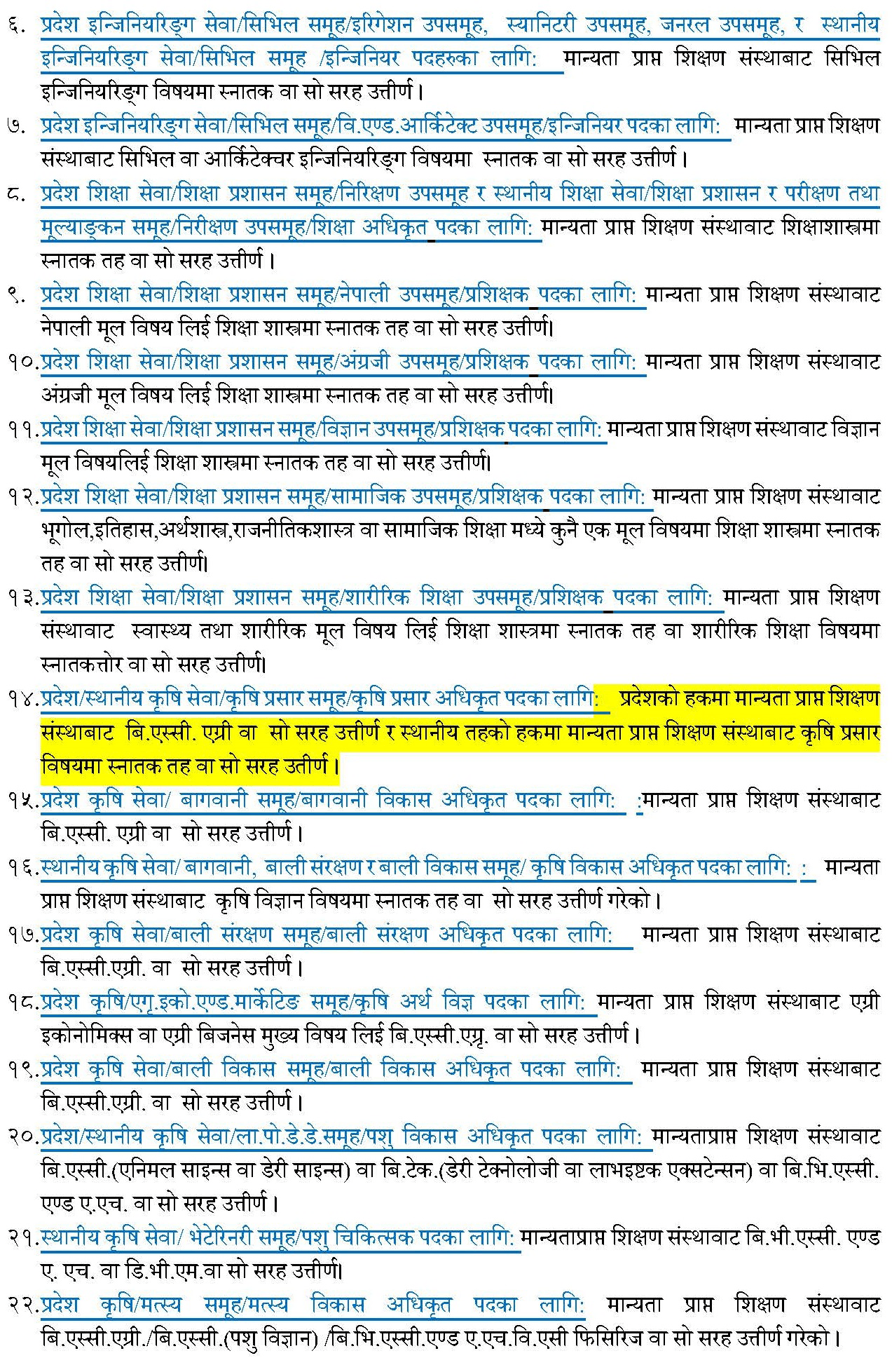 Minimum Qualifications