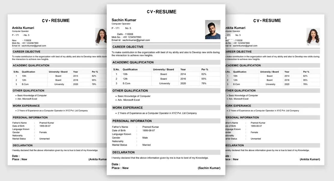 Free Online CV Maker - Create A Professional CV In Minutes Free Online CV Maker - Professional CV In Minutes