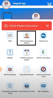Police Clearance Certificate Nagarik App