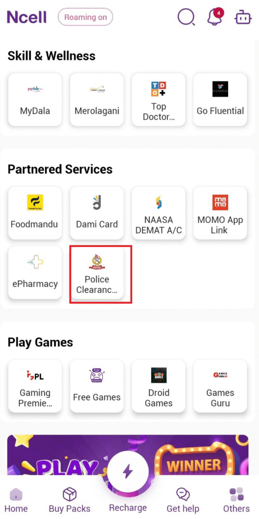 Police Clearance Certificate Ncell App