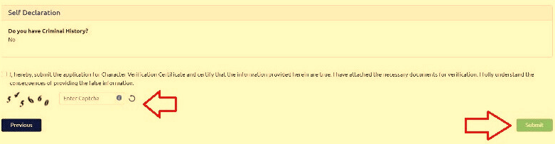 Police Report Online Self Declarations