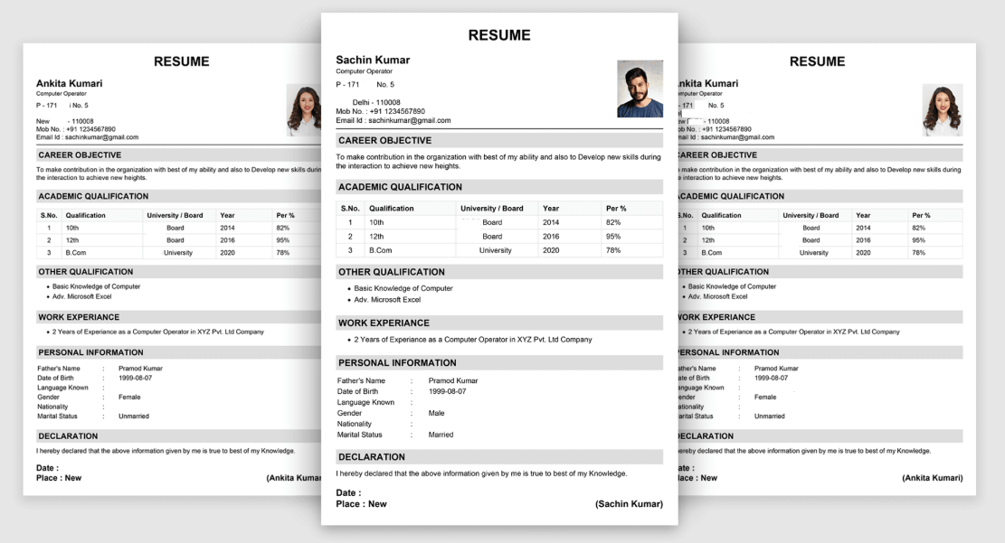 Professional CV/Resume Sample Professional CV/Resume Sample