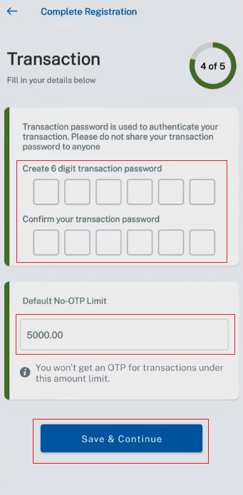 Connect IPS Transaction Pin